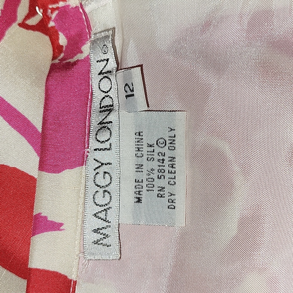 Never worn Pink and White Maggy London Skirt (12) - Picture 10 of 11